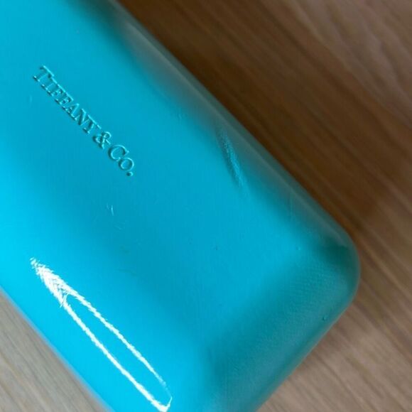 Tiffany & Co Sunglasses Case Hard Shell Hardcase Clamshell Blue - Picture 7 of 8
